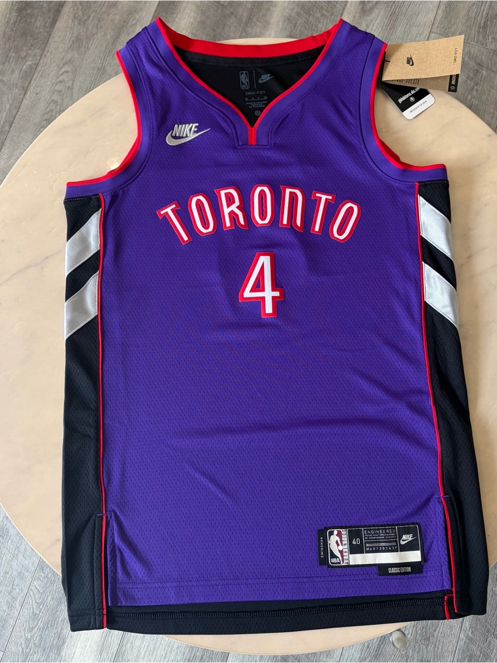 Nike Toronto Raptors Scottie Barnes’s Hardwood Classics Wingman Jersey Small 40